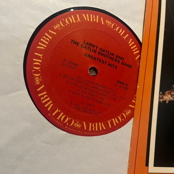 Larry Gatlin and the Gatlin Brothers Band “ Greatest Hits . LP Vinyl Record - Picture 4 of 5